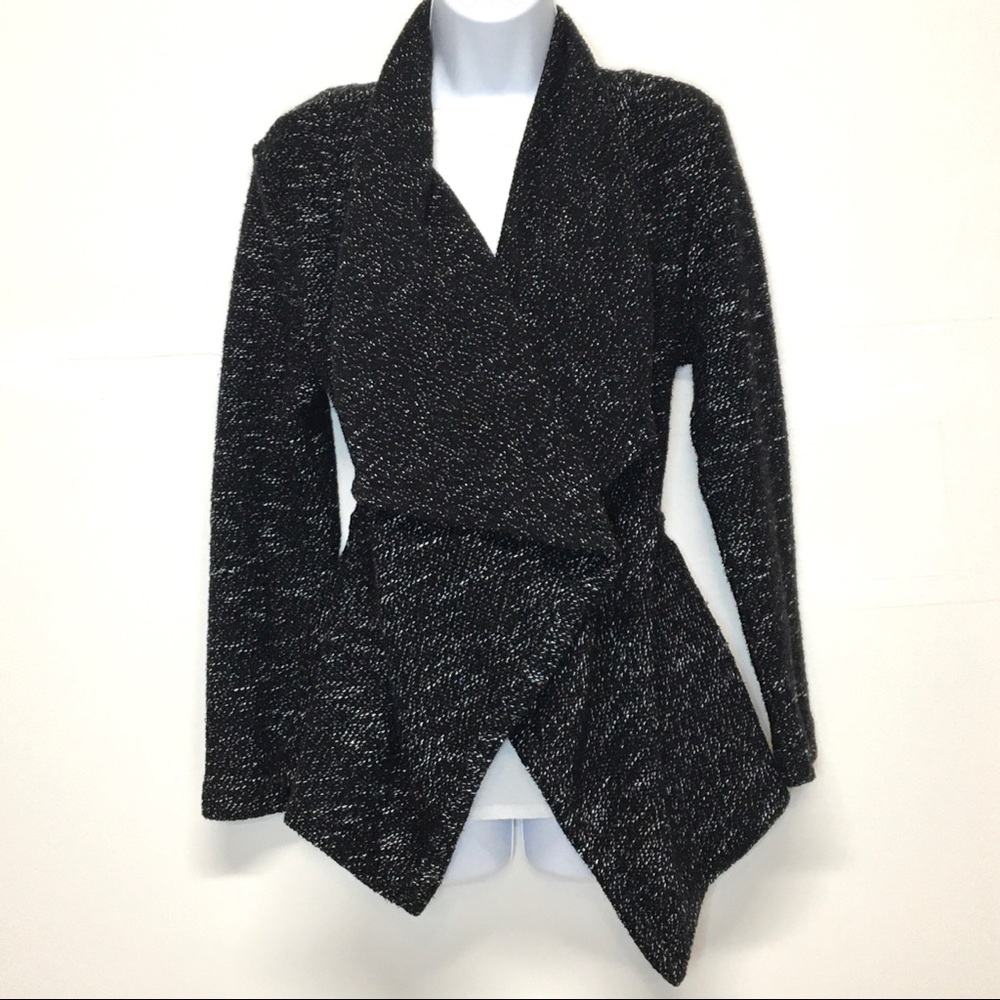 BNCI By Blanc Noir Tweed Open Front Cardigan
